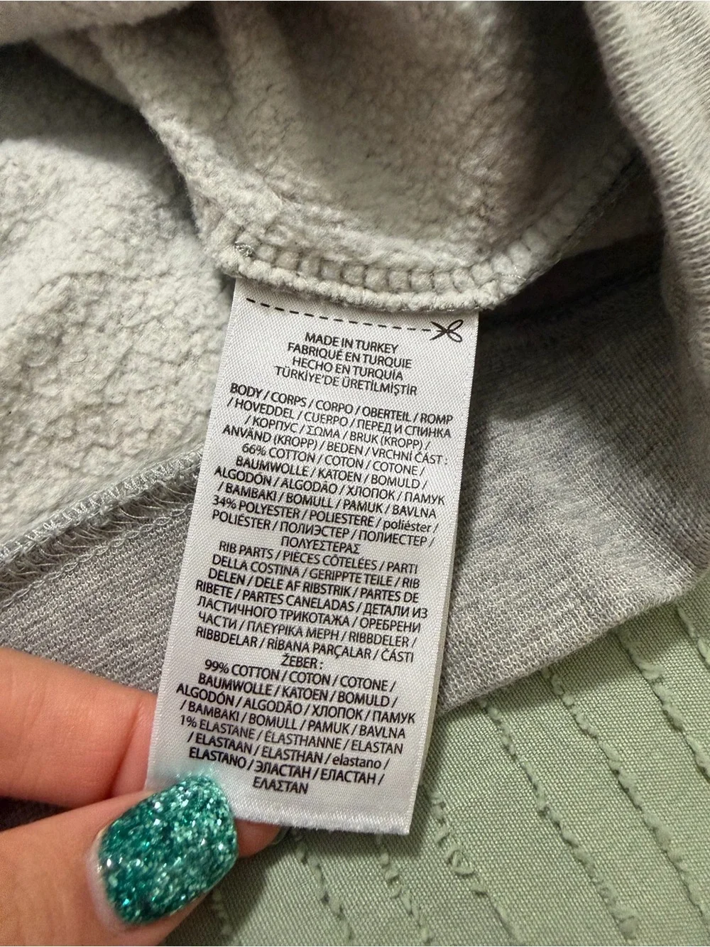 Ralph Lauren Light Gray Polo Bear Sweatshirt
